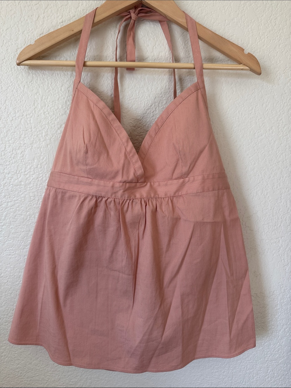 Theory Pink Sleeveless Halter Top